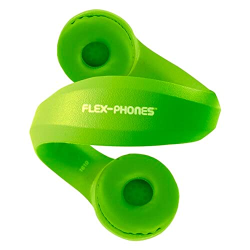 HamiltonBuhl Kid's Durable Foam Headphones, Children's Headphones for Classroom, Lime Green (Kids-GRN)