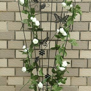 1.Go Metal Garden Trellis Panel Arch for Climbing Plants, 15" Wide x 34" High, OG-0018