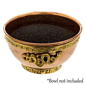 Black Sand - Fine Sand for Zen Garden, Resin Incense Burner, Smudge Bowl, Ritual Incense, Cast Iron Cauldron, Unity Ceremony, Sensory Bin Table, Mandalas, Crafts by Alternative Imagination (1 Pound)