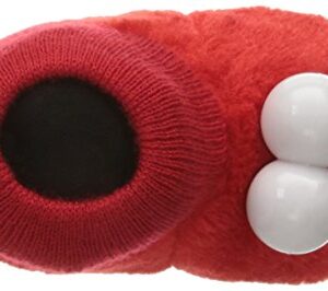 Sesame Street Unisex-Baby ELMO Puppet Slipper, Red, 5/6 Child US Toddler