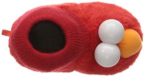 Sesame Street Unisex-Baby ELMO Puppet Slipper, Red, 5/6 Child US Toddler