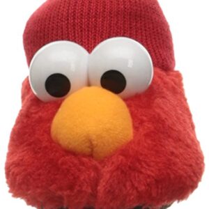 Sesame Street Unisex-Baby ELMO Puppet Slipper, Red, 5/6 Child US Toddler