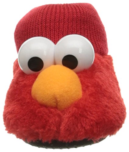 Sesame Street Unisex-Baby ELMO Puppet Slipper, Red, 5/6 Child US Toddler