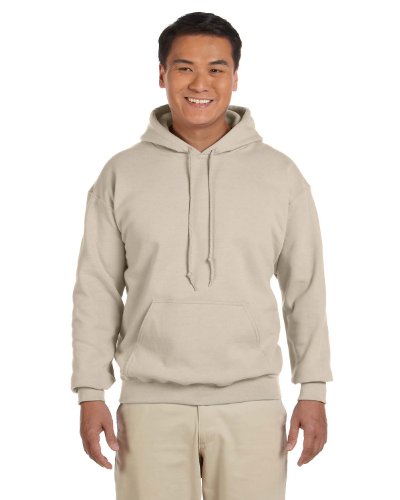 Gildan Men's Pouch Pocket Hooded Sweatshirt, Sand, S