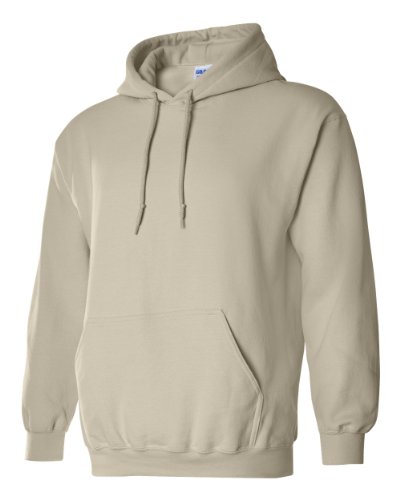 Gildan Men's Pouch Pocket Hooded Sweatshirt, Sand, S