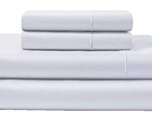 Egyptian Cotton Sheets for Queen Size Bed, Certified 800 Count Queen sheet set, Luxury Cotton Queen Bed Sheets queen sheets deep pocket, Egyptian Cotton Sheets Queen Size - White