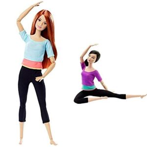 barbie made to move barbie doll and made to move barbie doll, purple top bundle