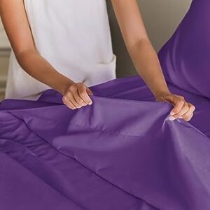 CGK Unlimited Queen Size Sheet Set - 6 Piece Set - Hotel Luxury Bed Sheets - Extra Soft - Deep Pockets - Easy Fit - Breathable & Cooling Sheets - Wrinkle Free - Comfy - Purple Bed Sheets - Queen 6 PC