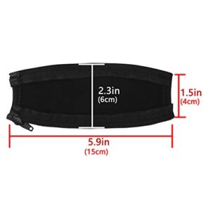 Geekria Flex Fabric Headband Cover Compatible with Bose QC3 AE2w AE2i AE2 Headphones, Head Cushion Pad Protector, Replacement Repair Part, Sweat Cover, Easy DIY Installation (Black)