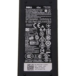 Dell Inspiron 45W Laptop Charger Adapter Power Cord for Inspiron 15 3551 3552 3558 3559 5551 5552 5555 5558 5559 5565 5567 5568 5578 7558 7568 7569 7579; Inspiron 17 5755 5758 5759; XPS 11 12 13