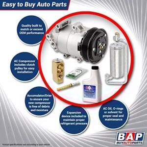 AC Compressor & A/C Kit For Chevy GMC Pickup Suburban K5 Blazer Jimmy - Later Model Square Body w/Gas Engine - BuyAutoParts 60-81936RK New