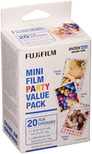 fujifilm instax mini film party value pack - 20 exposures