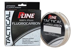 p-line tactical premium flurorcarbon 200 yd filler spool, 10 lb, clear (750182962)