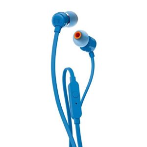 jbl t110 blue earphones de botón con micrófono integrated