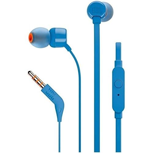 JBL T110 Blue Earphones De Botón Con Micrófono Integrated