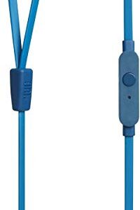 JBL T110 Blue Earphones De Botón Con Micrófono Integrated