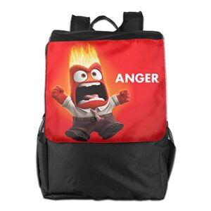 inside out five emotions anger outdoor backpack travel bag