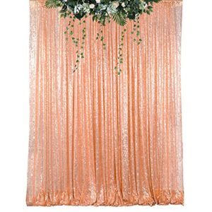 shinybeauty sequin backdrop 8ftx8ft-rose gold,sequin curtain backdrop photo booth wedding props glitter party background decorations