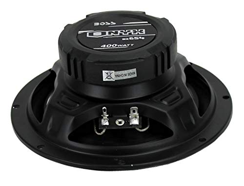 BOSS Audio Systems NX654 Onyx 6.5 Inch 400 Watt 4-Way 4 Ohm Full Range Car Audio Coaxial Stereo Speakers with Mylar Dome Tweeters, 2 Pairs