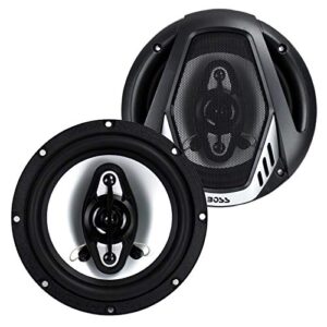 BOSS Audio Systems NX654 Onyx 6.5 Inch 400 Watt 4-Way 4 Ohm Full Range Car Audio Coaxial Stereo Speakers with Mylar Dome Tweeters, 2 Pairs