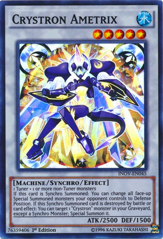 Yu-Gi-Oh! - Crystron Ametrix (INOV-EN045) - Invasion: Vengeance - 1st Edition - Super Rare