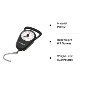 Samsonite Manual Luggage Scale, Black, One Size