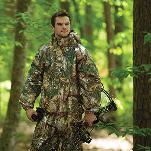 FROGG TOGGS Men's Standard Classic Pro Action Waterproof Breathable Rain Jacket, Mossy Oak DNA, Medium