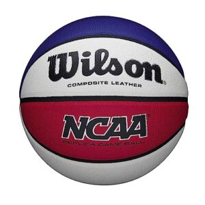 wilson ncaa replica basketball - size 7 - 29.5", red/white/blue