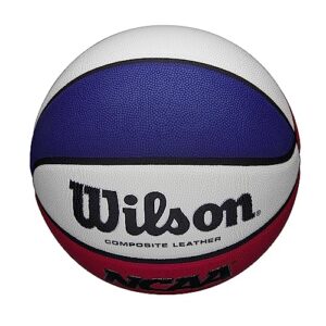 Wilson NCAA Replica Basketball - Size 7 - 29.5", Red/White/Blue