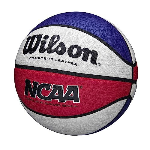 Wilson NCAA Replica Basketball - Size 7 - 29.5", Red/White/Blue