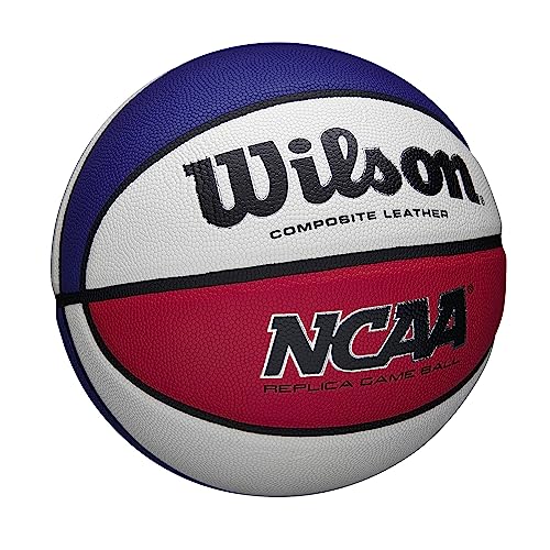 Wilson NCAA Replica Basketball - Size 7 - 29.5", Red/White/Blue