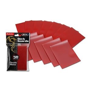 1000 double matte deck guard sleeves for collectable gaming cards like magic the gathering mtg, pokemon & more. by bcw