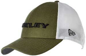 oakley mens heather new era hat baseball caps, dark brush, one size us