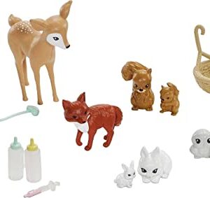 Barbie Doll & Playset, Animal Rescuer Theme with Vet Doll, 8 Animal Figures, Treehouse, Care Station, Rope Bridge & More (Amazon Exclusive)