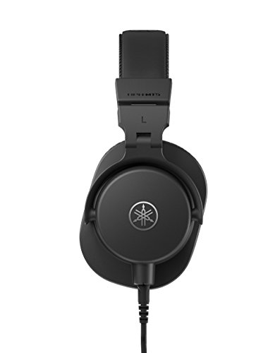 YAMAHA HPH-MT5 Studio Headphones - Foldable Monitor Headphones with 3m Cable and 6.3mm Standard Stereo Adapter Plug, Black