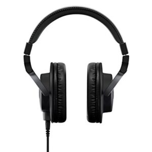 YAMAHA HPH-MT5 Studio Headphones - Foldable Monitor Headphones with 3m Cable and 6.3mm Standard Stereo Adapter Plug, Black