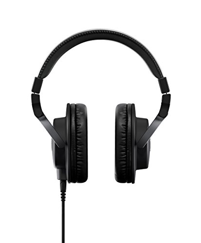 YAMAHA HPH-MT5 Studio Headphones - Foldable Monitor Headphones with 3m Cable and 6.3mm Standard Stereo Adapter Plug, Black