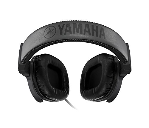 YAMAHA HPH-MT5 Studio Headphones - Foldable Monitor Headphones with 3m Cable and 6.3mm Standard Stereo Adapter Plug, Black