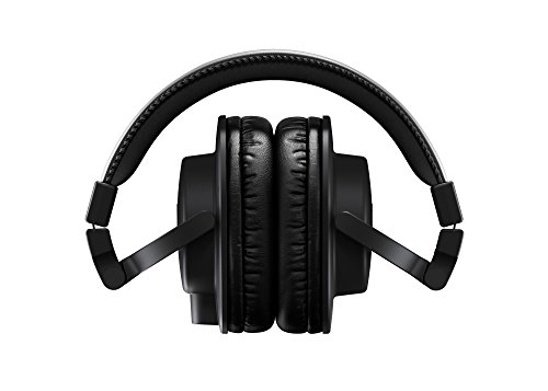 YAMAHA HPH-MT5 Studio Headphones - Foldable Monitor Headphones with 3m Cable and 6.3mm Standard Stereo Adapter Plug, Black