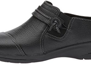 Clarks Women's Cheyn Madi Loafer, Black Tumbled Leather, 8.5 M US