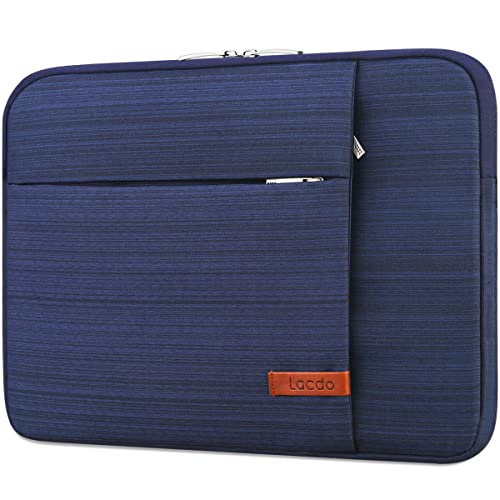 Lacdo Laptop Sleeve Case for 14 inch New MacBook Pro M2 / M1 Pro Max A2779 A2442 2023-2021, 13.5 inch Microsoft Surface Laptop 5 4 3 2 1/13.5" Surface Book 3 2 1 Computer Bag Water Resistant, Blue