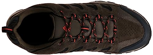 Columbia Mens Crestwood Hiking Shoe Breathable, High-Traction Grip, Camo Brown, Heatwave, 14 US