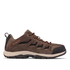 Columbia Mens Crestwood Hiking Shoe Breathable, High-Traction Grip, Camo Brown, Heatwave, 14 US