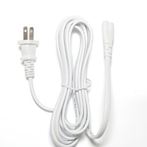 Omnihil 8 Feet AC Power Cord Compatible with Bose Wave Radio AWR1G1 AWR1-1W AWR11W Lifestyle SA2 (White)