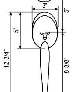 eBuilderDirect Satin Nickel Lock Door Lever Handle Entry/Privacy/Passage/Dummy/Deadbolt/Handleset 836DC (Front Door Handle Set Left Handed (Keyed Alike))