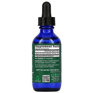 Eidon Ionic Minerals, Ionic Selenium Liquid Concentrate - Ionic Selenium Drops, Helps Support Normal Liver Function & a Healthy Immune System, All-Natural, Vegan - Liquid Selenium Drops, 2 oz Bottle