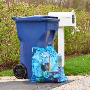 Hefty Recycling Trash Bags, Blue, 30 Gallon, 36 Count