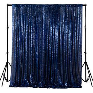 ShinyBeauty PHOTOBOOTH Background Best Choice-4FTx7FT-Sequin backdrops, Sequin Fabric,Wedding backdrops,Rust Backdrop,Sequin Curtains,Photography Backdrop (Buy it Now) (4FTx7FT, Navy Blue)