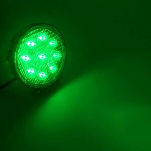 27W Spot Green Round Work LED Light Fog Offroad Off Road Lights Driving Lamp Waterproof for Hunting Pickup UTV Truck Car Boat SUV Boat 4WD ATV 12V 24V 4x4 Tractor Motorcycle（2pcs）