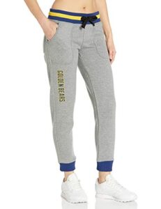 nuyu women's uc berkeley-marl drop waist jogger, gray, xl